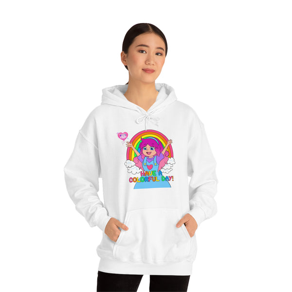 KIMMI THE CLOWN™ HAVE A COLORFUL DAY! ADULT HOODIE