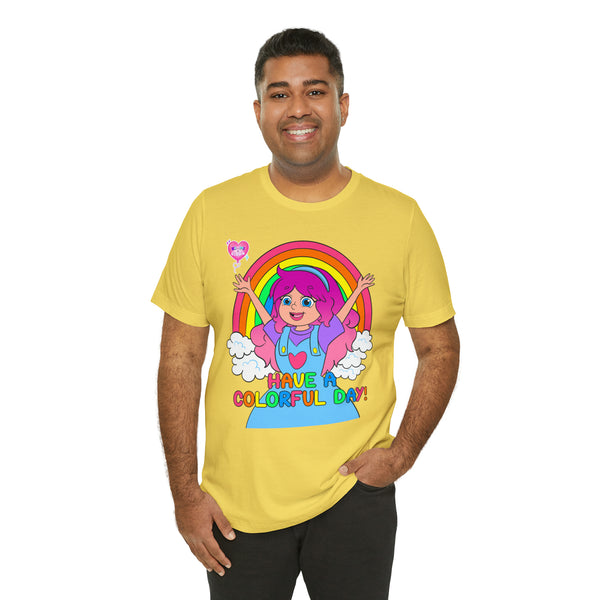 KIMMI THE CLOWN™ HAVE A COLORFUL DAY! ADULT T-SHIRT
