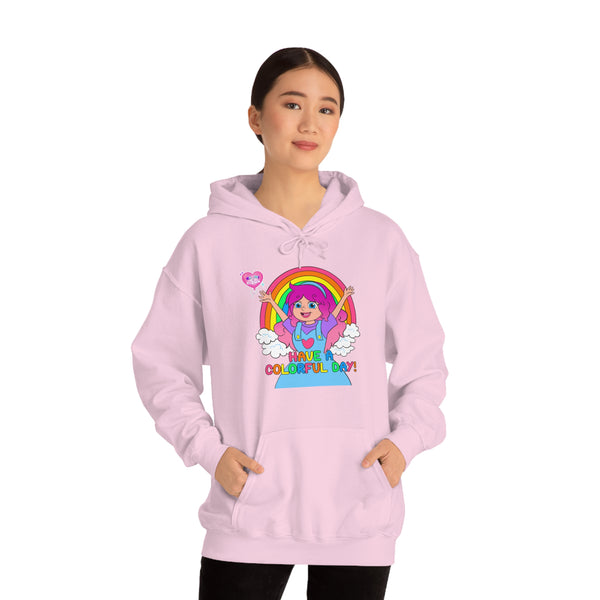 KIMMI THE CLOWN™ HAVE A COLORFUL DAY! ADULT HOODIE
