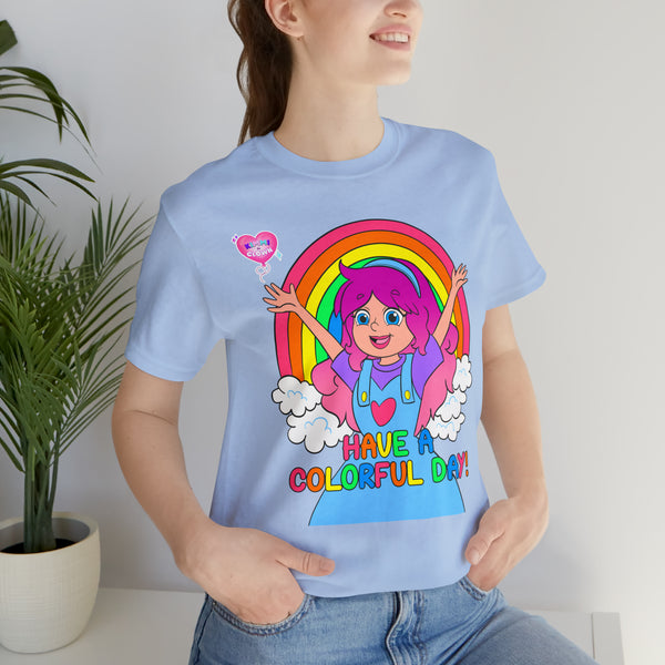 KIMMI THE CLOWN™ HAVE A COLORFUL DAY! ADULT T-SHIRT