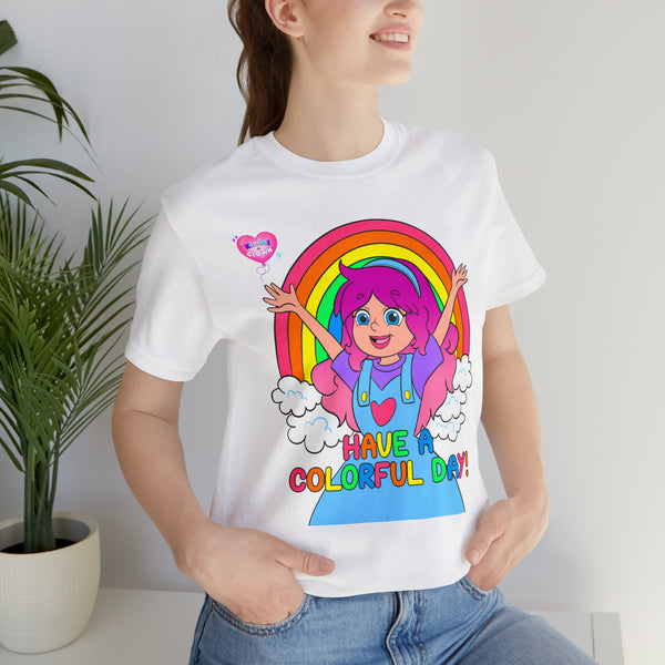 KIMMI THE CLOWN™ HAVE A COLORFUL DAY! ADULT T-SHIRT