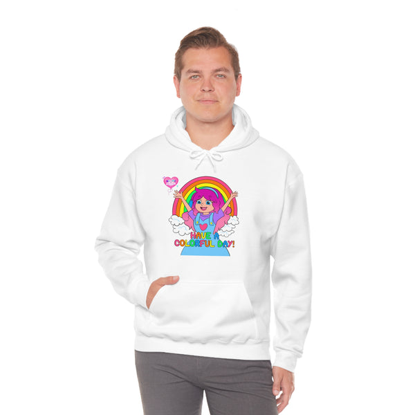 KIMMI THE CLOWN™ HAVE A COLORFUL DAY! ADULT HOODIE