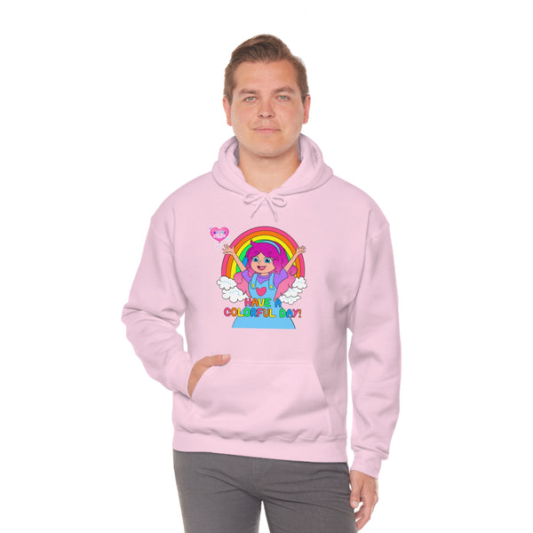 KIMMI THE CLOWN™ HAVE A COLORFUL DAY! ADULT HOODIE