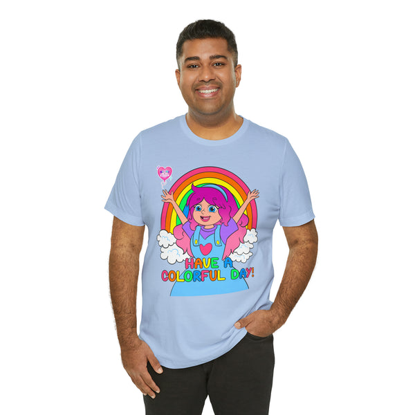 KIMMI THE CLOWN™ HAVE A COLORFUL DAY! ADULT T-SHIRT