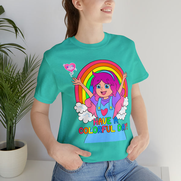 KIMMI THE CLOWN™ HAVE A COLORFUL DAY! ADULT T-SHIRT