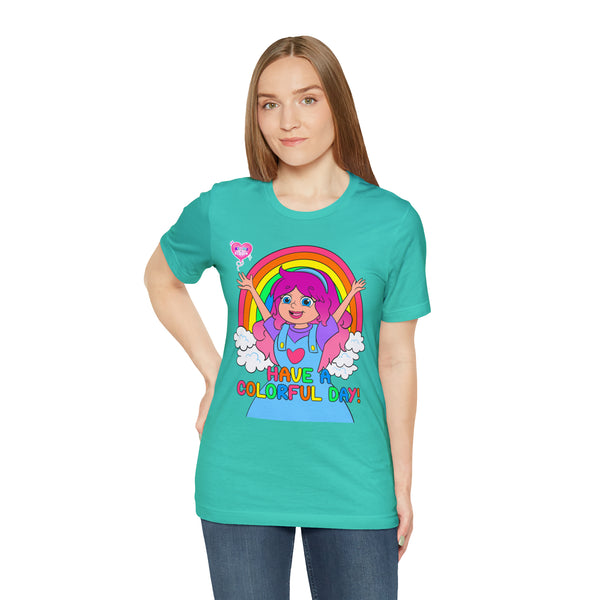 KIMMI THE CLOWN™ HAVE A COLORFUL DAY! ADULT T-SHIRT