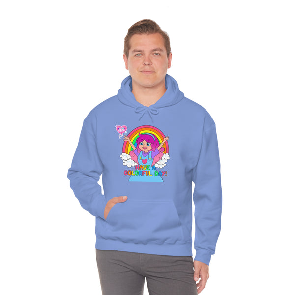 KIMMI THE CLOWN™ HAVE A COLORFUL DAY! ADULT HOODIE