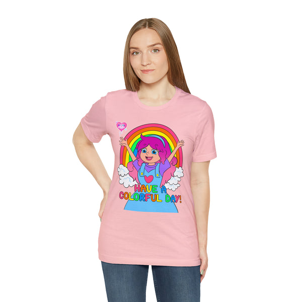 KIMMI THE CLOWN™ HAVE A COLORFUL DAY! ADULT T-SHIRT