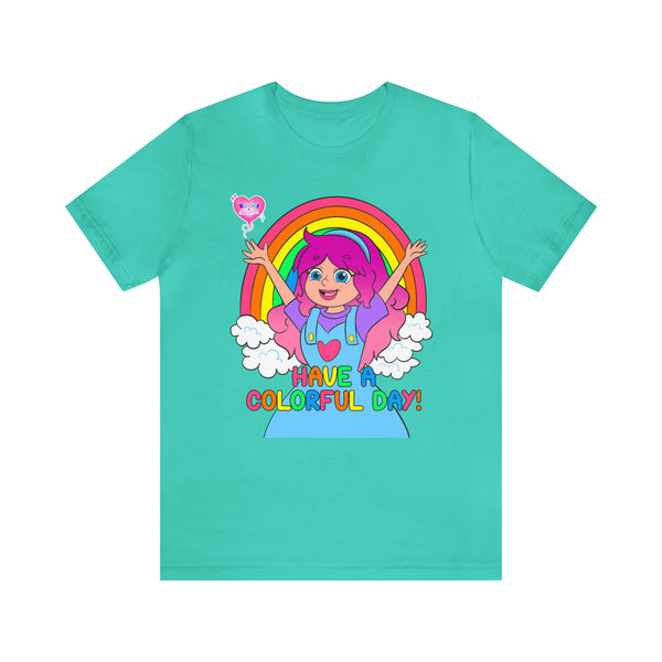 KIMMI THE CLOWN™ HAVE A COLORFUL DAY! ADULT T-SHIRT