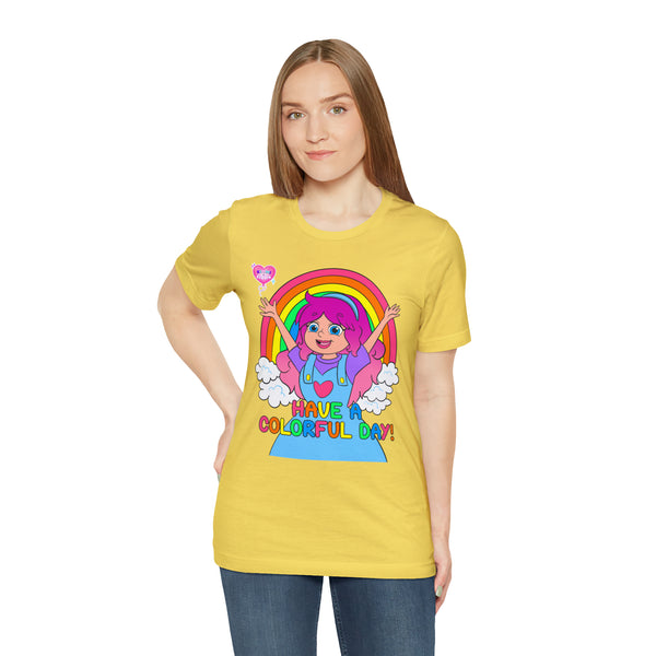 KIMMI THE CLOWN™ HAVE A COLORFUL DAY! ADULT T-SHIRT