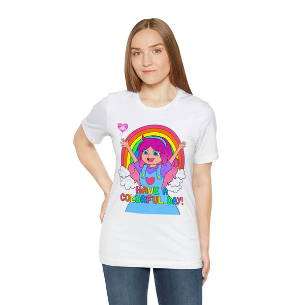 KIMMI THE CLOWN™ HAVE A COLORFUL DAY! ADULT T-SHIRT