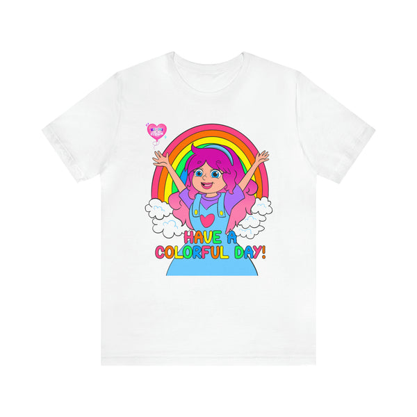 KIMMI THE CLOWN™ HAVE A COLORFUL DAY! ADULT T-SHIRT