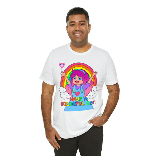 KIMMI THE CLOWN™ HAVE A COLORFUL DAY! ADULT T-SHIRT