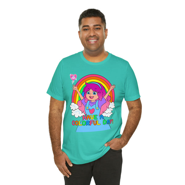 KIMMI THE CLOWN™ HAVE A COLORFUL DAY! ADULT T-SHIRT