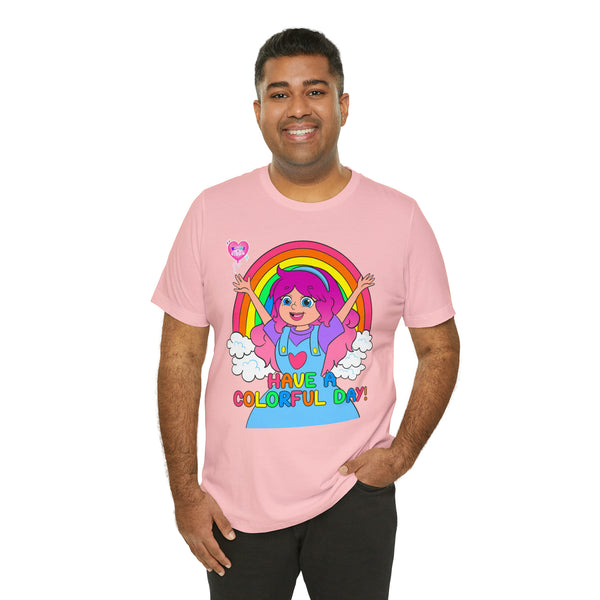 KIMMI THE CLOWN™ HAVE A COLORFUL DAY! ADULT T-SHIRT