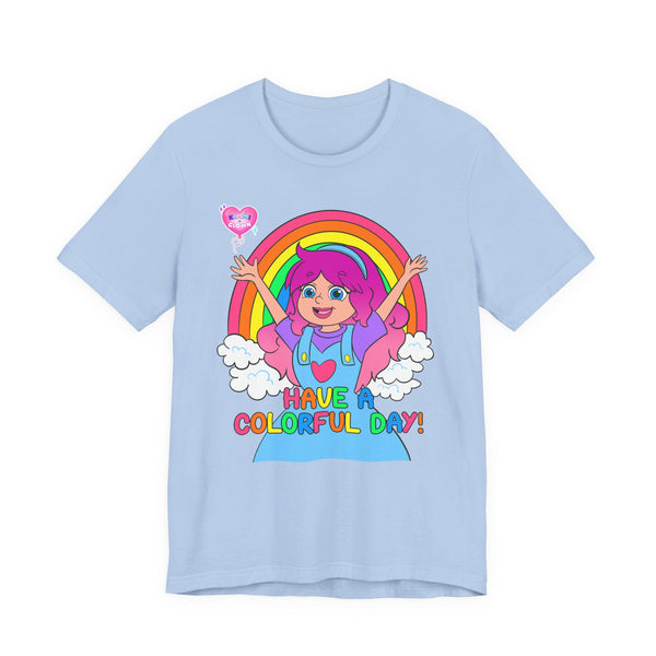 KIMMI THE CLOWN™ HAVE A COLORFUL DAY! ADULT T-SHIRT