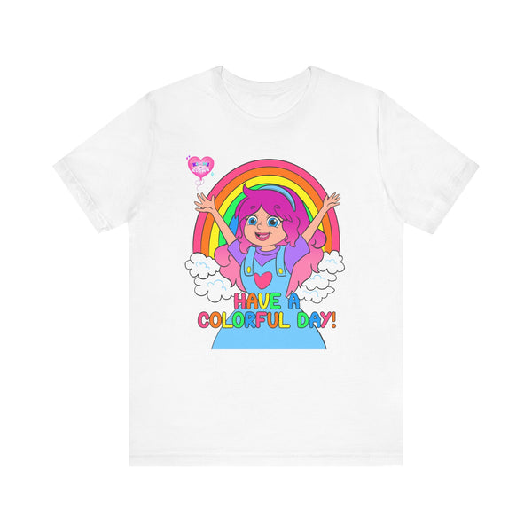 KIMMI THE CLOWN™ HAVE A COLORFUL DAY! ADULT T-SHIRT