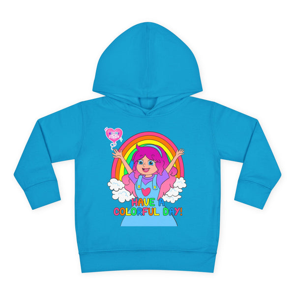 Kimmi The Clown "Have a Colorful Day" Rainbow Toddler Hoodie