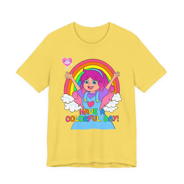 KIMMI THE CLOWN™ HAVE A COLORFUL DAY! ADULT T-SHIRT