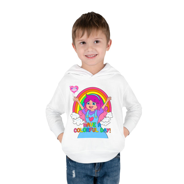 Kimmi The Clown "Have a Colorful Day" Rainbow Toddler Hoodie