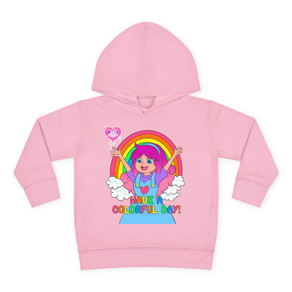 Kimmi The Clown "Have a Colorful Day" Rainbow Toddler Hoodie