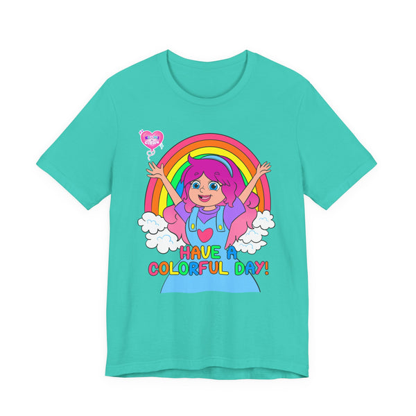 KIMMI THE CLOWN™ HAVE A COLORFUL DAY! ADULT T-SHIRT