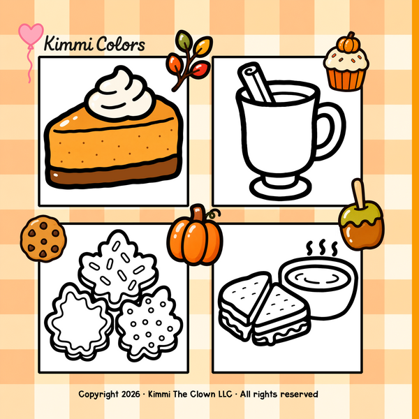 Autumn Treats Bold & Easy Coloring Book