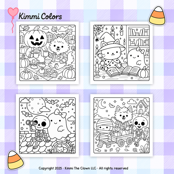 The Boo Crew: A Cozy Halloween Coloring Book