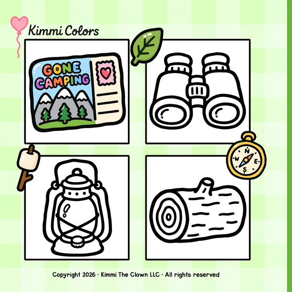 Camping Days Bold & Easy Coloring Book