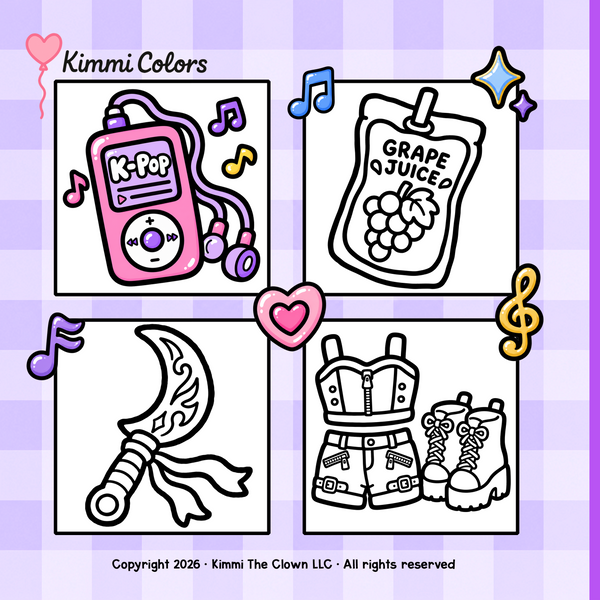 Cozy K-Pop Idol Bold & Easy Coloring Book