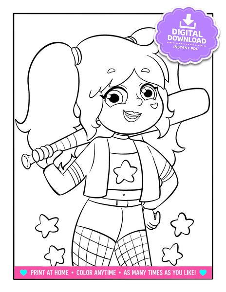 Kimmi The Clown Let's Dress-Up Coloring Book - Digital Download