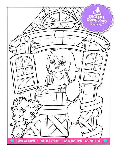Kimmi The Clown Let's Dress-Up Coloring Book - Digital Download