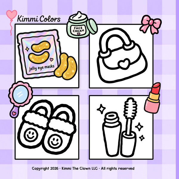 Girly Things Bold & Easy Coloring Book