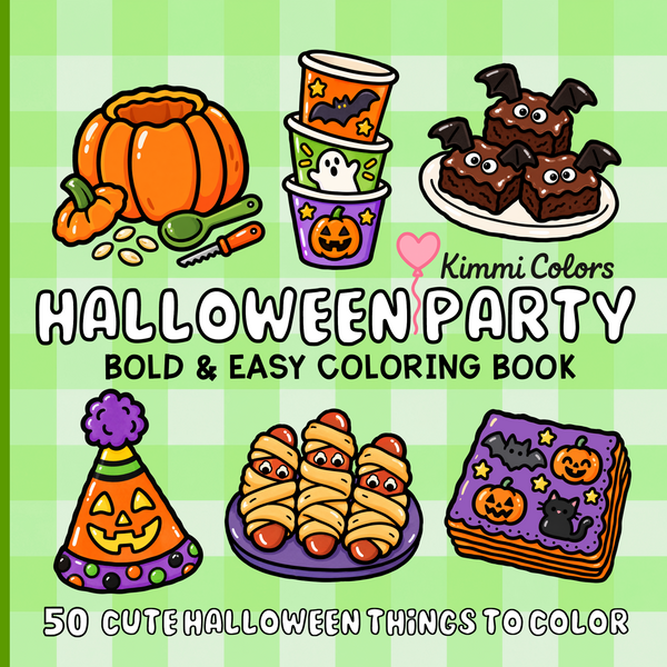 Halloween Party Bold & Easy Coloring Book