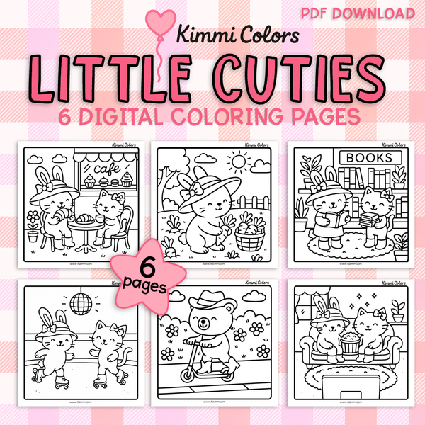 Little Cuties Digital Coloring Pages