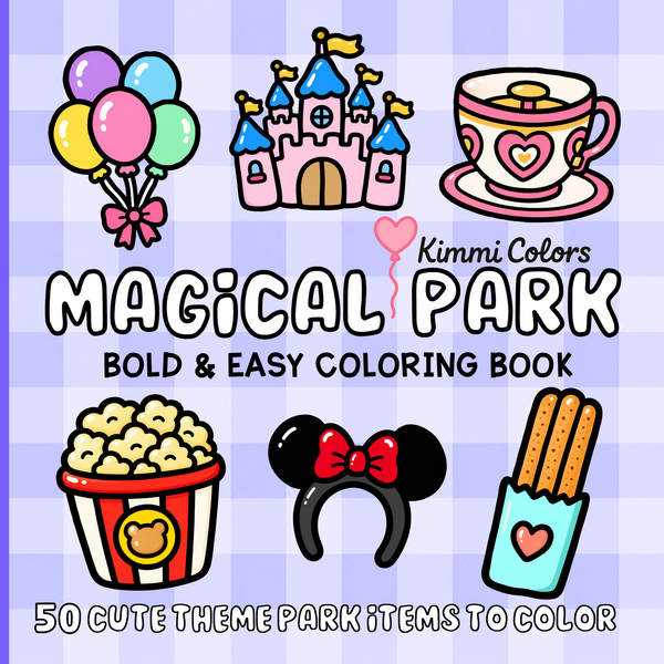 Magical Park Bold & Easy Coloring Book