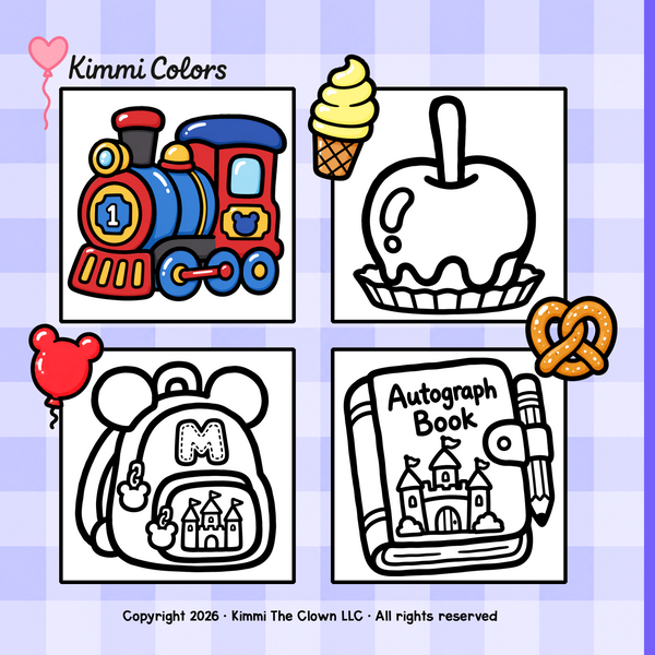 Magical Park Bold & Easy Coloring Book