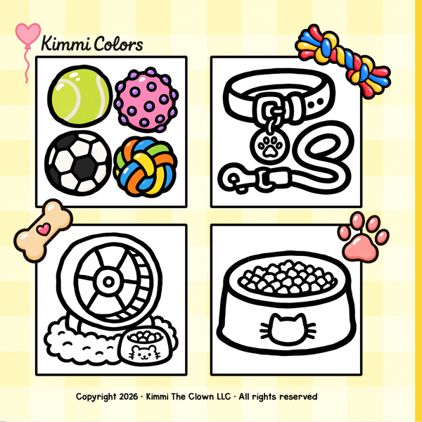 Cozy Pet Life Bold & Easy Coloring Book