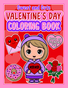 SWEET & CUTE VALENTINE'S DAY COLORING BOOK
