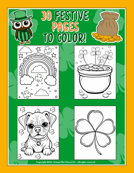 ST. PATRICK'S DAY COLORING BOOK (LUCKY LEPRECHAUN)