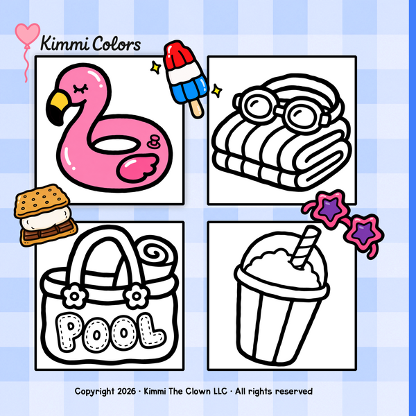 Summer Vibes Bold & Easy Coloring Book
