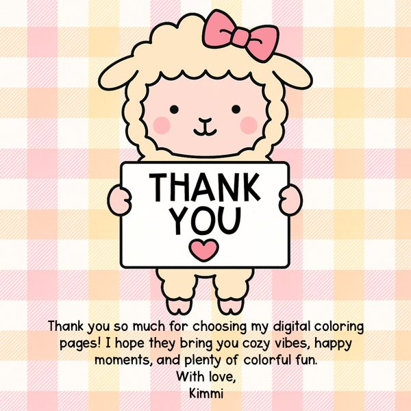 Bundle 2: Cozy Critters Digital Coloring Pages
