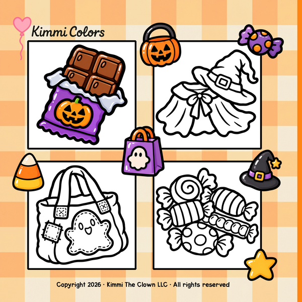 Trick or Treat Bold & Easy Coloring Book