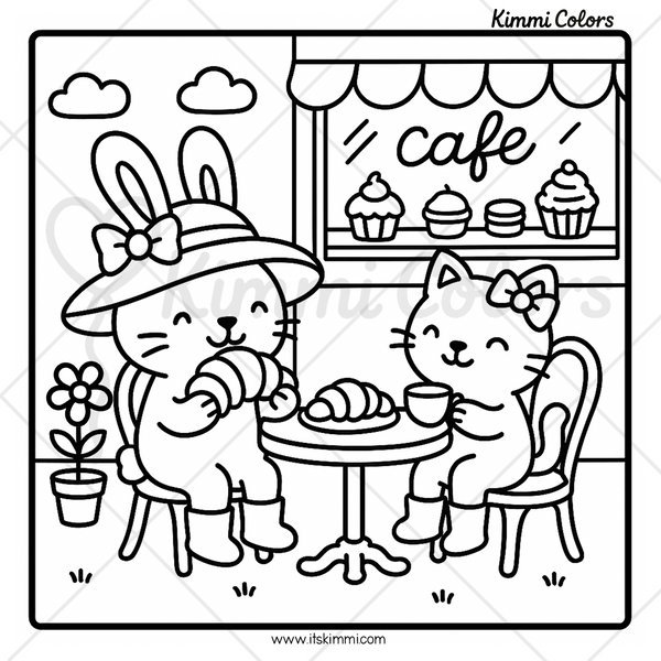 Little Cuties Digital Coloring Pages