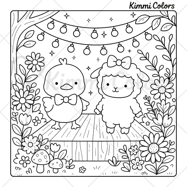 Bundle 2: Cozy Critters Digital Coloring Pages