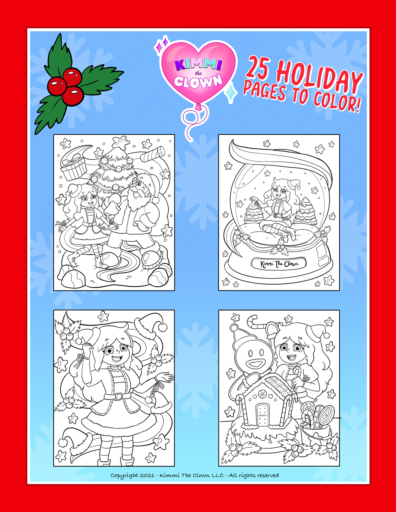 Kimmi The Clownâ Christmas Coloring Book â Kimmi The Clown Kimmi The Clownâ Christmas Coloring Book â Kimmi The Clown