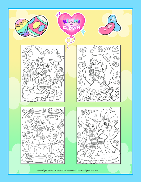 KIMMI THE CLOWN™ EASTER COLORING BOOK