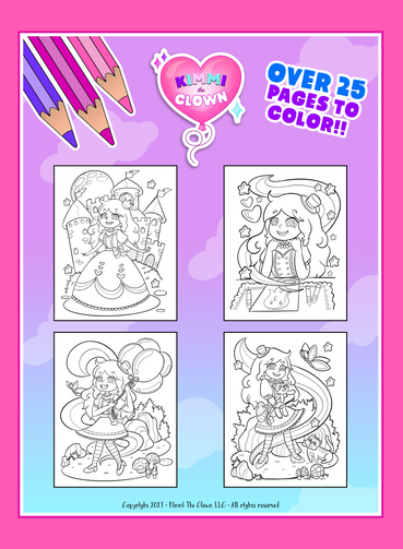 KIMMI THE CLOWN™ FIRST EVER COLORING BOOK – Kimmi The Clown