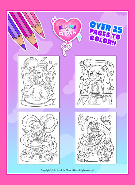 KIMMI THE CLOWN™ FIRST EVER COLORING BOOK