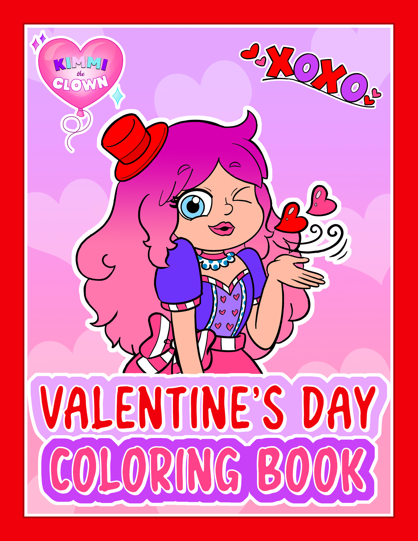 KIMMI THE CLOWN™ VALENTINE'S DAY COLORING BOOK